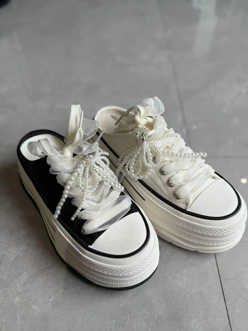 【济洲岛】真皮拖凉鞋小白鞋轻便休闲2025新款运动板鞋