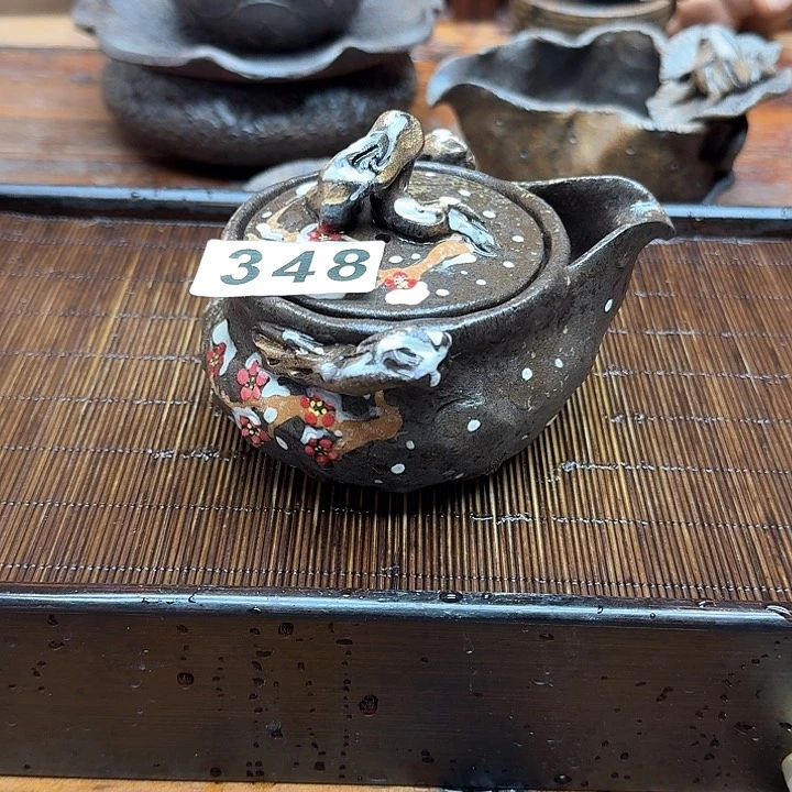 纯手工制作粗陶茶具