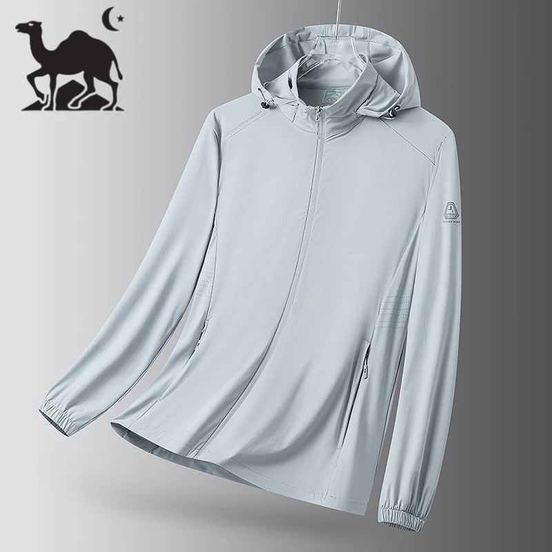 东方骆驼清凉透气冰丝防晒衣长袖UPF50+防紫外线薄款轻薄防晒服K2