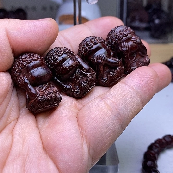 檀香紫檀（小叶紫檀）手串/手链四不佛