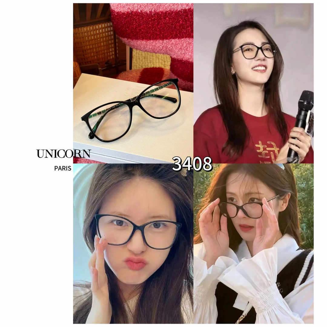 高品质素颜镜框3408编织镜腿明星同款YJ0063-1