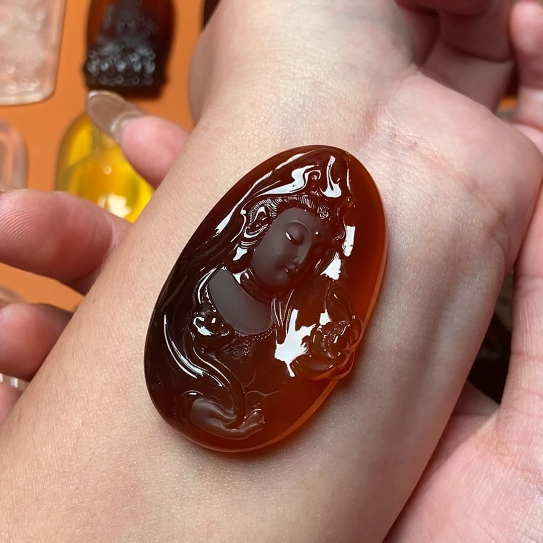 安***好玛瑙/玉髓颈饰未镶嵌