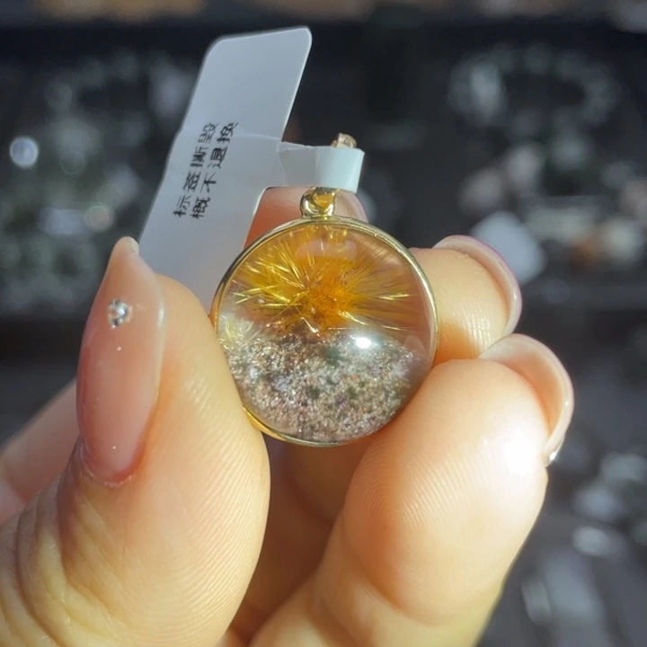 18K金镶嵌颈饰水晶幽灵吊坠定制