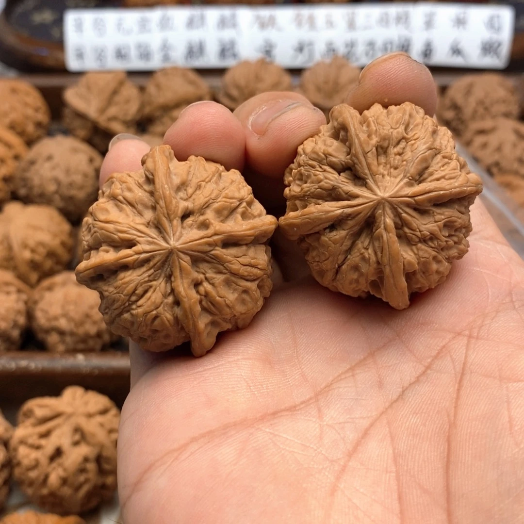 棉***头吊坠文玩核桃40尺 全品雨花石正四棱 80