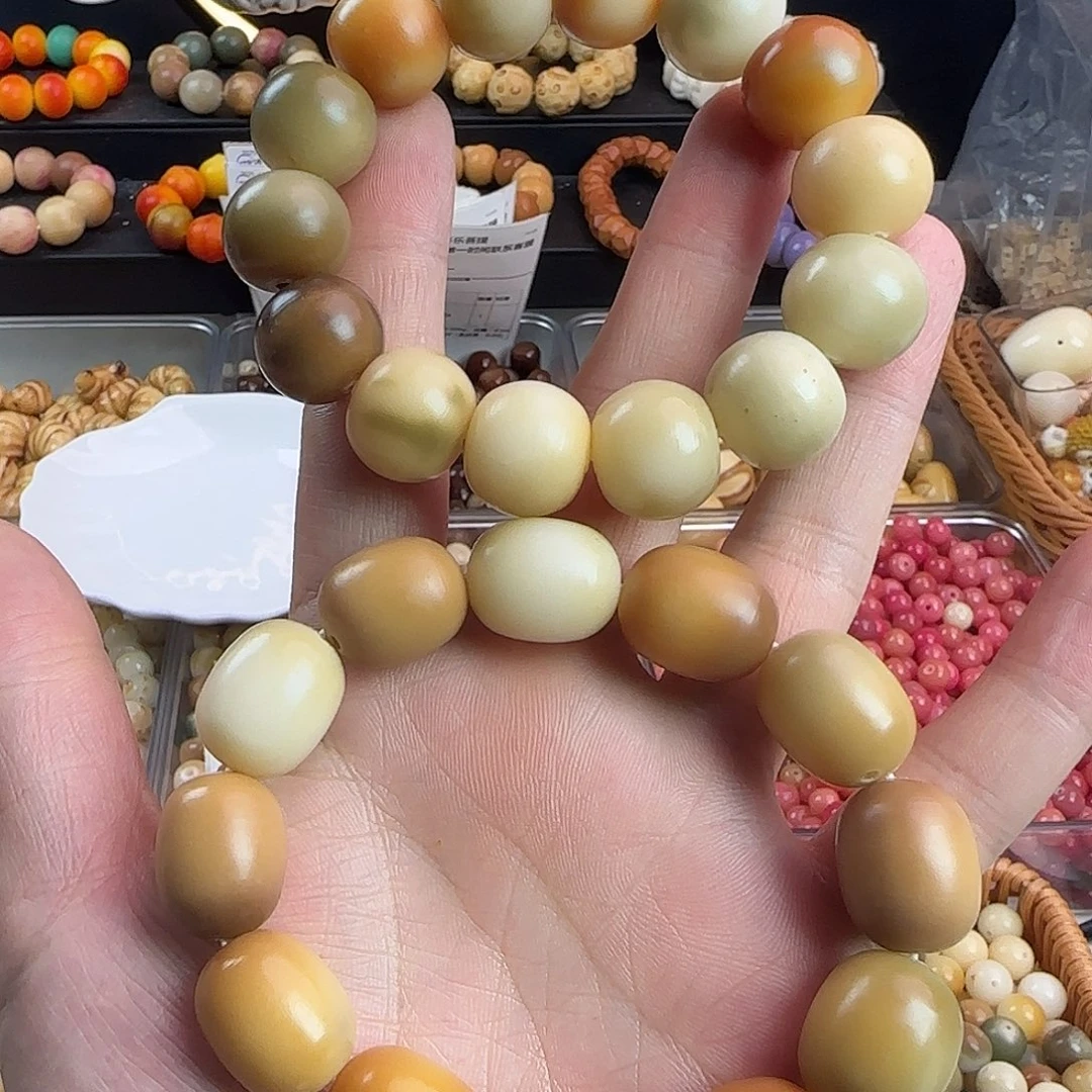 手串菩提根/象牙果微瑕疵干磨手串2条