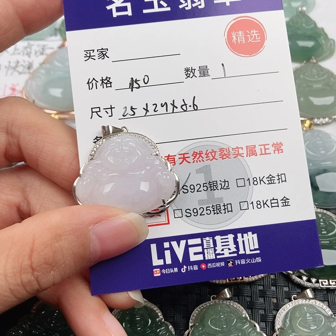 翡翠银S925镶嵌颈饰