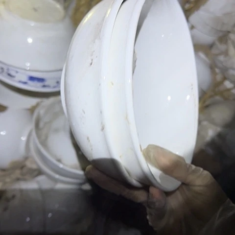 瓷片国营厂库存微瑕18厘米