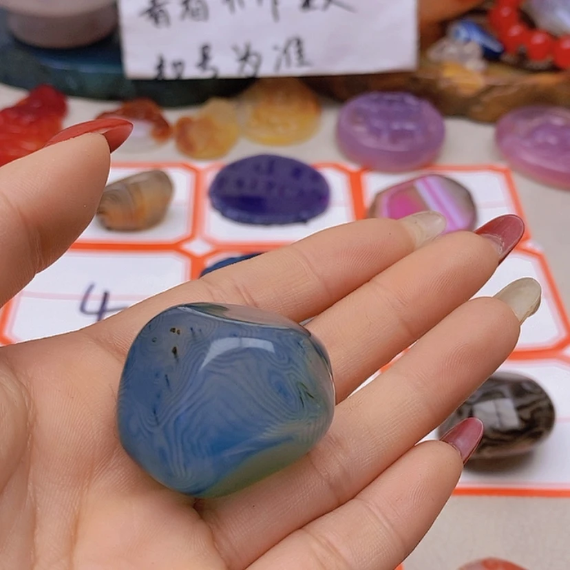 【闪购商品】未镶嵌玛瑙/玉髓珠宝半成品荼**开