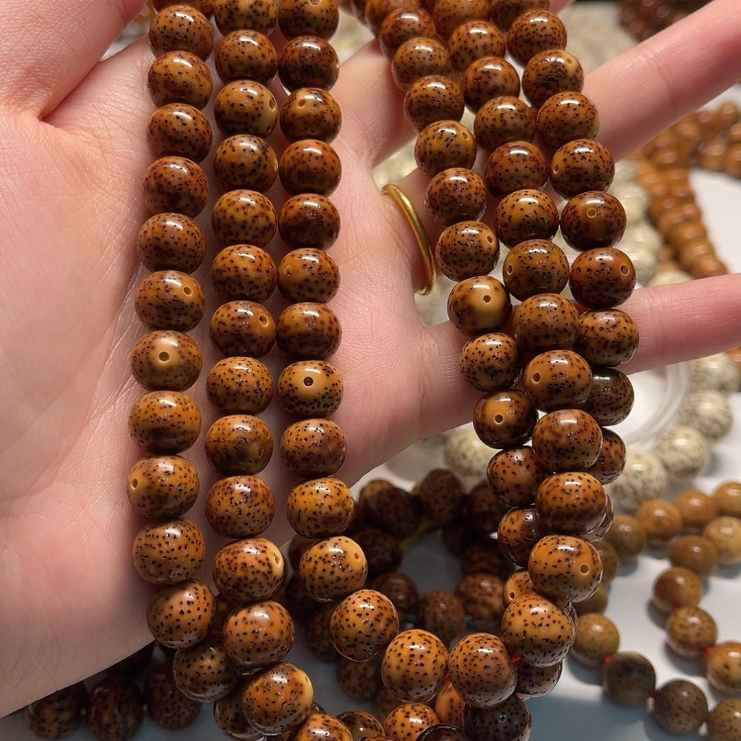 ****5星月菩提吊坠10*9正月苹果深色陈籽