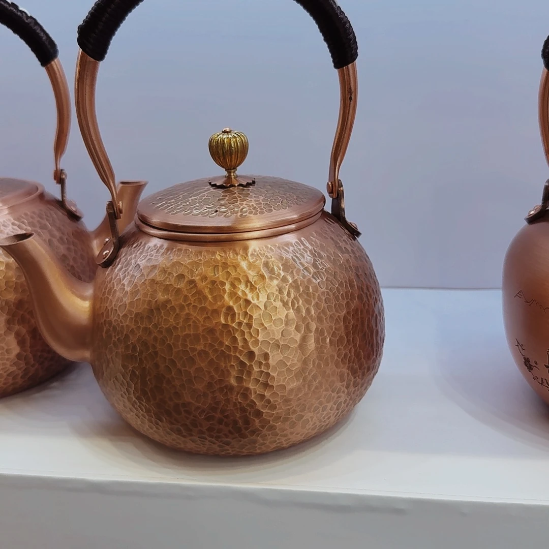 清***仓经典锤纹提梁烧水壶