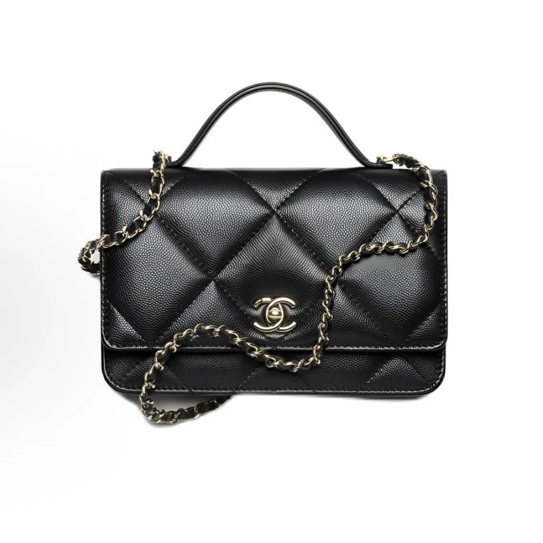 未使用 Chanel/香奈儿 香奈儿 25K 手提包 双CLogo皮穿链肩带