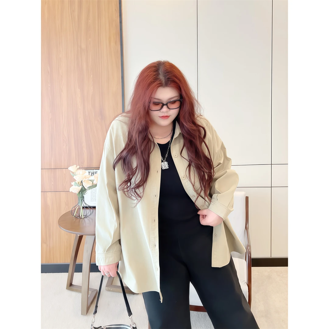 轻氧日日 / 韩风盐系牛仔外套14342花契大码胖MM200斤