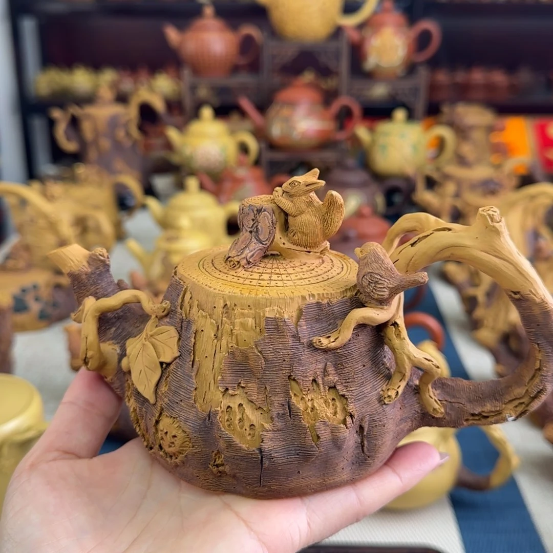 茶壶段泥枯木松鼠