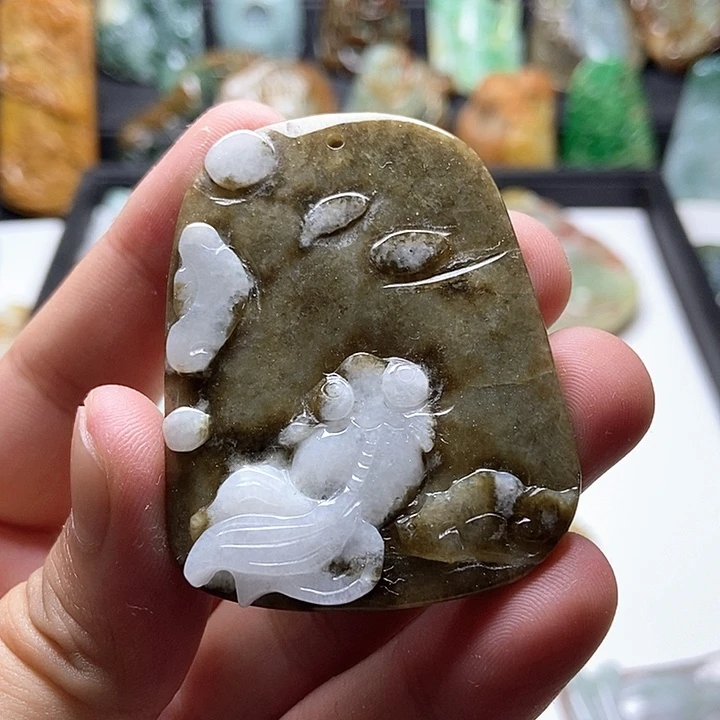 翡翠未镶嵌颈饰翡翠a货