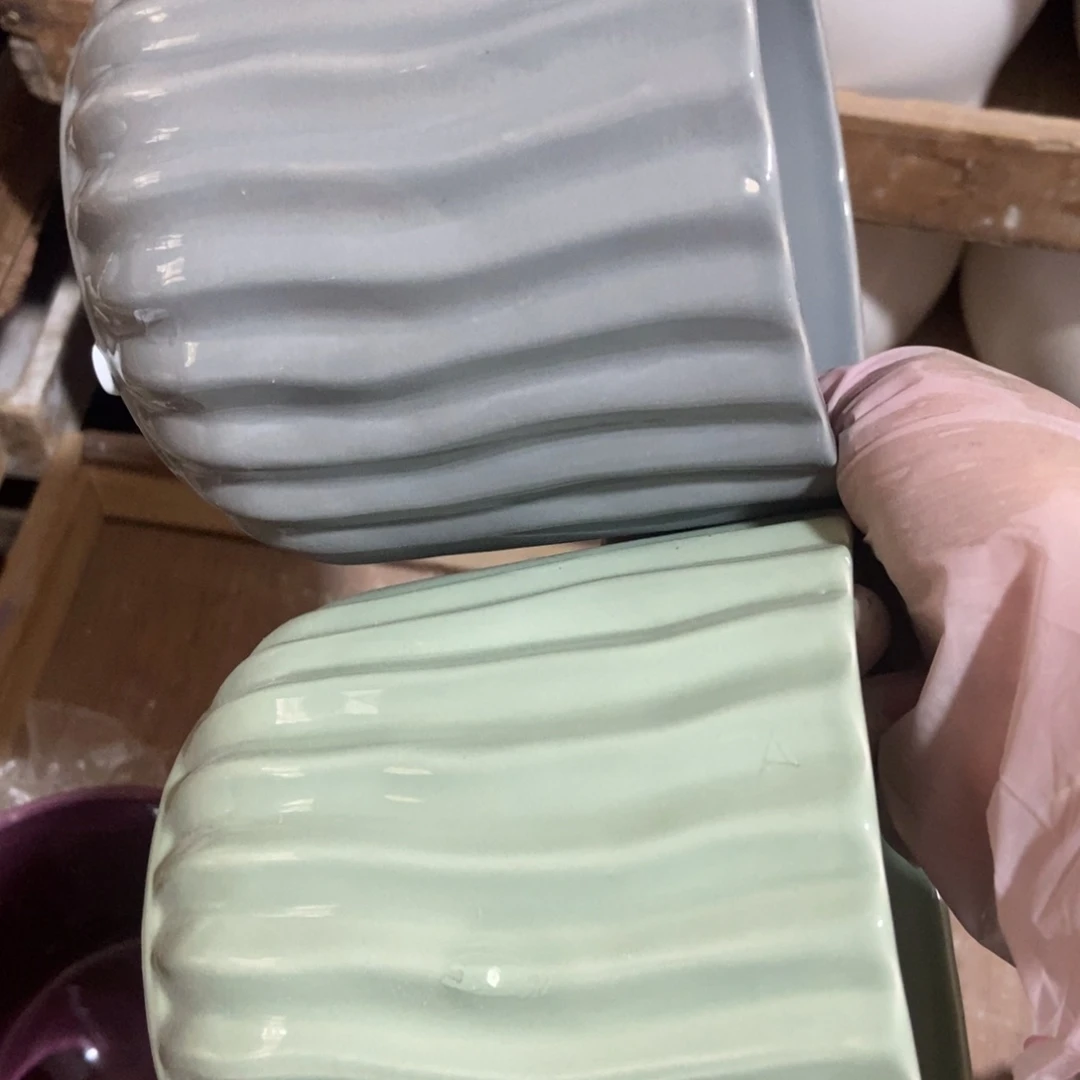 红陶高温陶瓷花盆