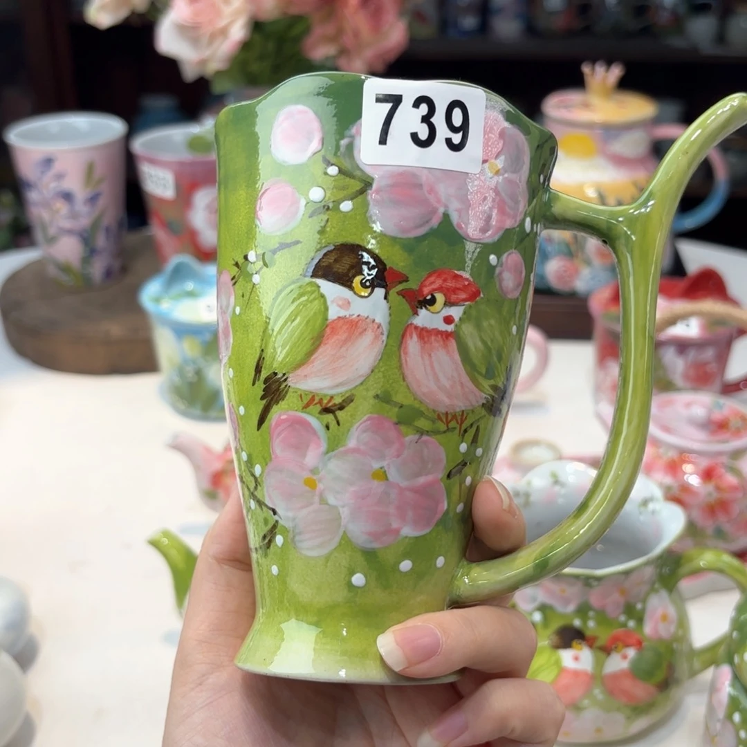 景德镇手绘高温釉下彩陶瓷茶具