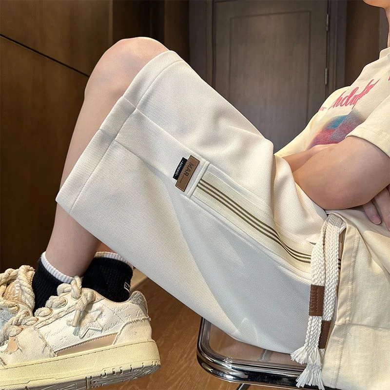 男女同款-2025新款美式潮牌短裤夏季五分裤大码宽松休闲运动裤子