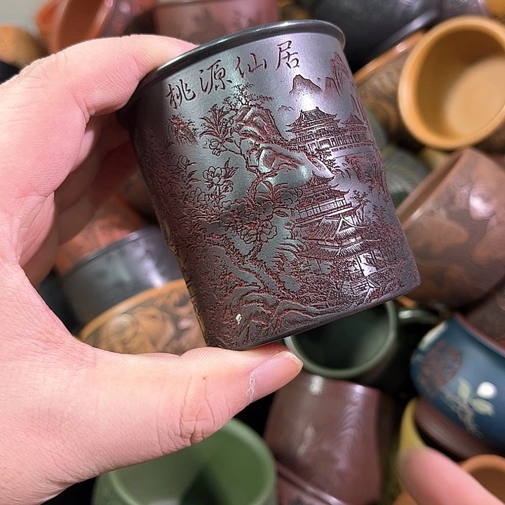 茶杯紫砂全手工紫砂主人杯