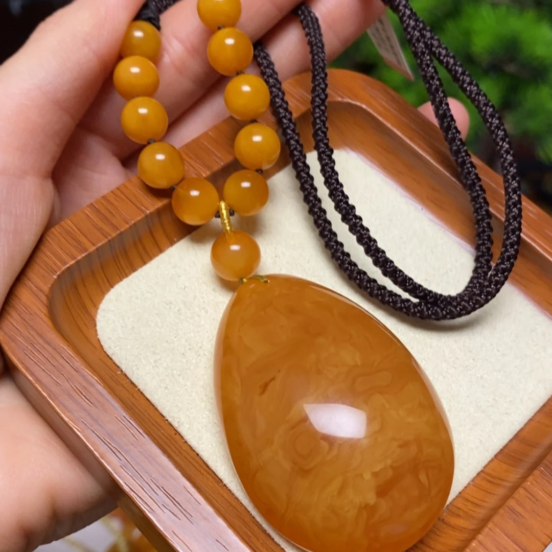 【闪购商品】蜜蜡颈饰未镶嵌项链