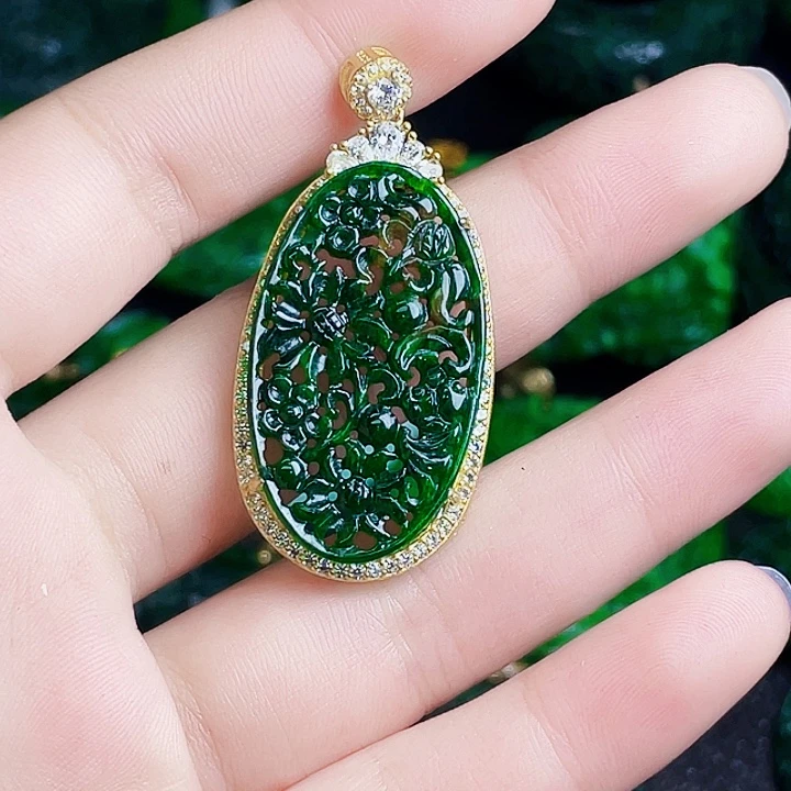 翡翠银S925镶嵌颈饰多样性