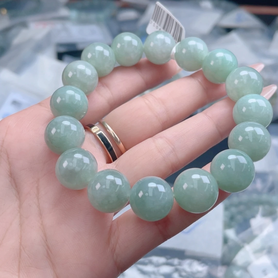 未镶嵌定制翡翠珠串