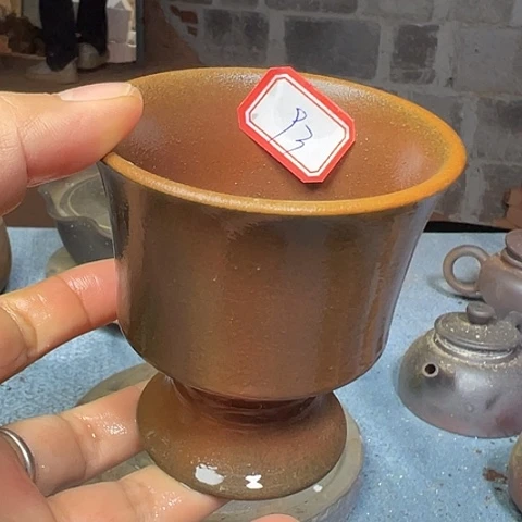 戬谷龙窑柴烧茶杯93