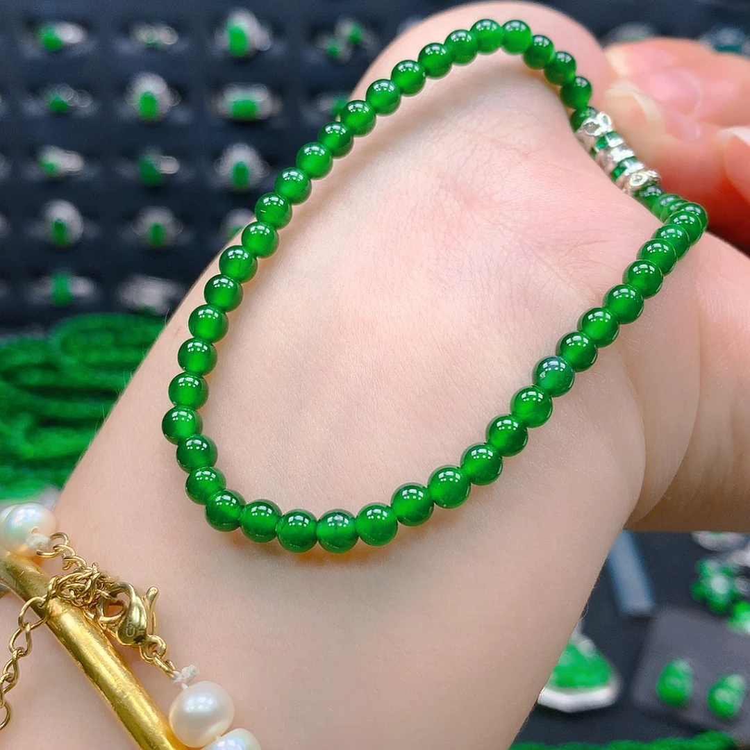 翡翠未镶嵌吊坠(不含链)手串4