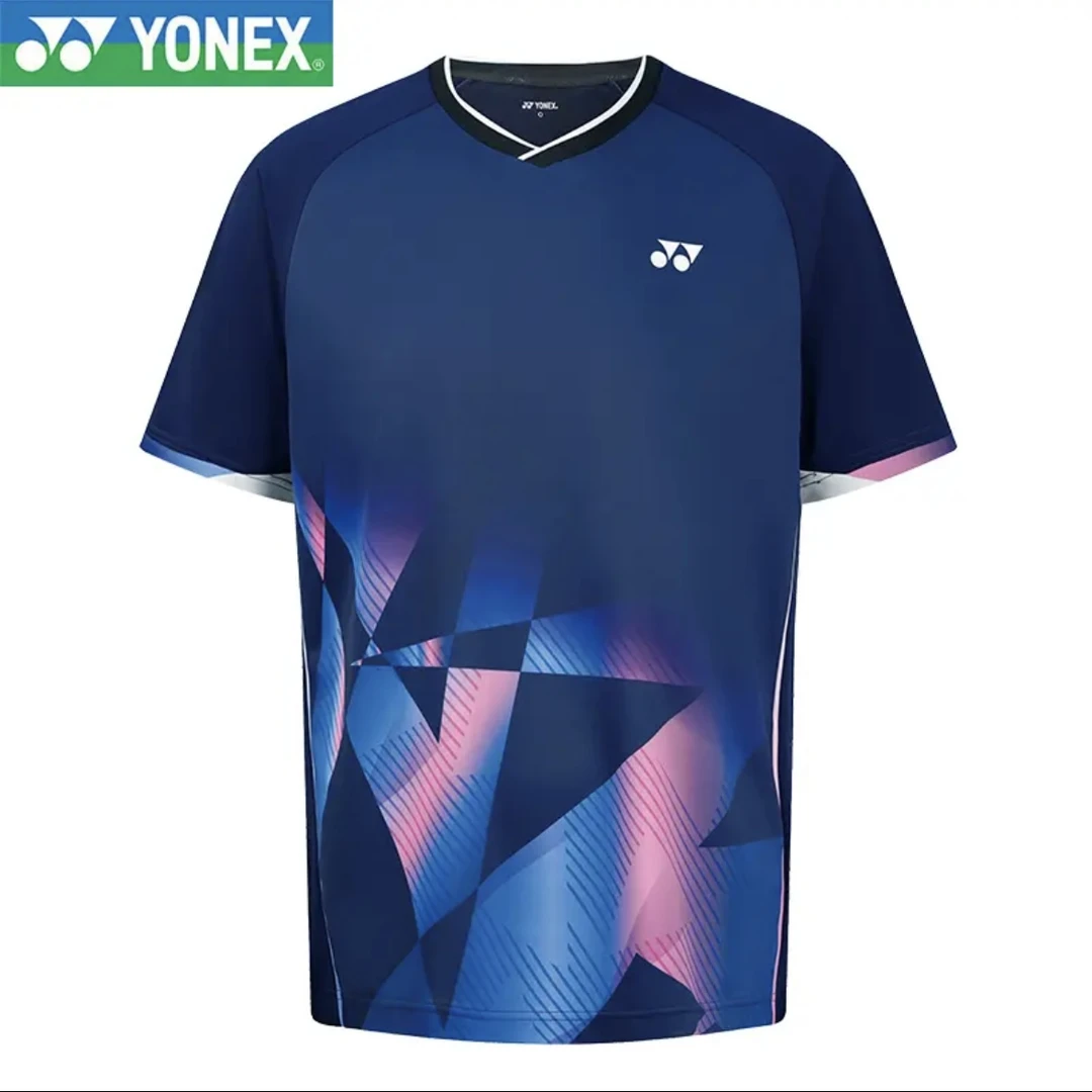 YONEX/尤尼克斯25年新款羽毛球服 男女同款运动速干T恤 110095BCR