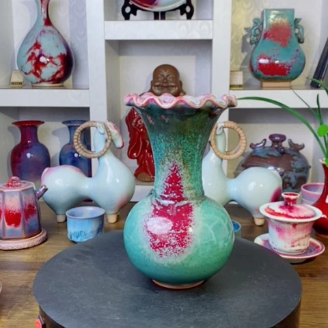 瓷片禹州神后钧瓷原产地~