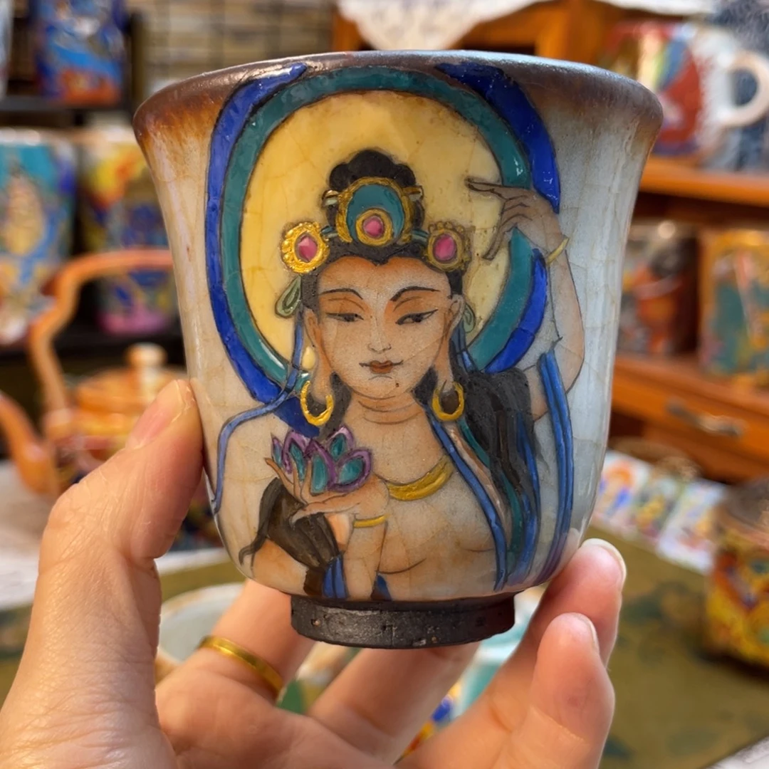 福利志野手绘杯杯