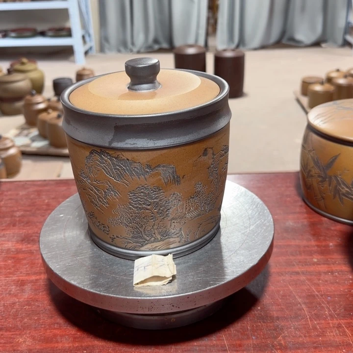 大***海紫砂茶叶罐。。。。。。。。。。