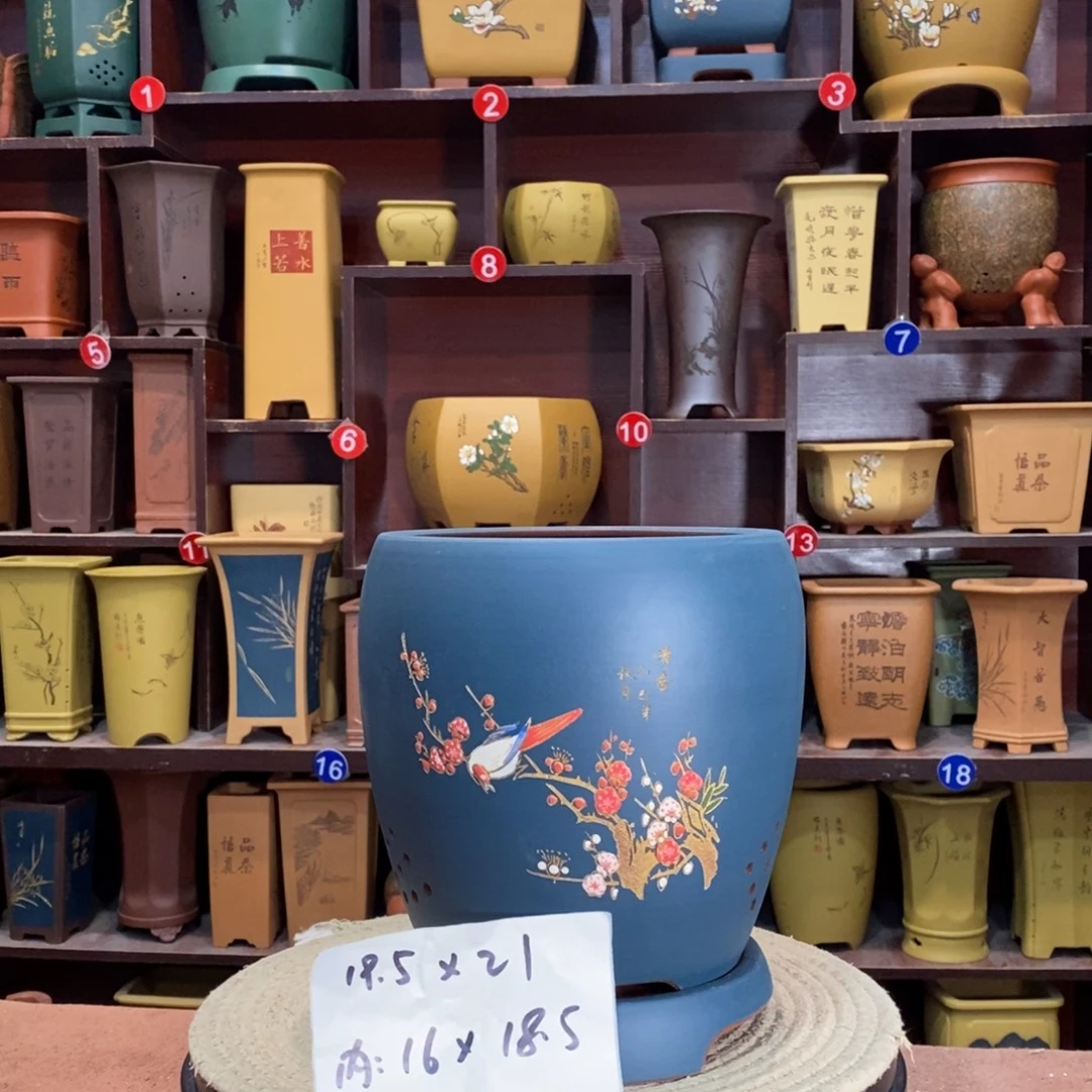 紫砂艺术紫砂花盆