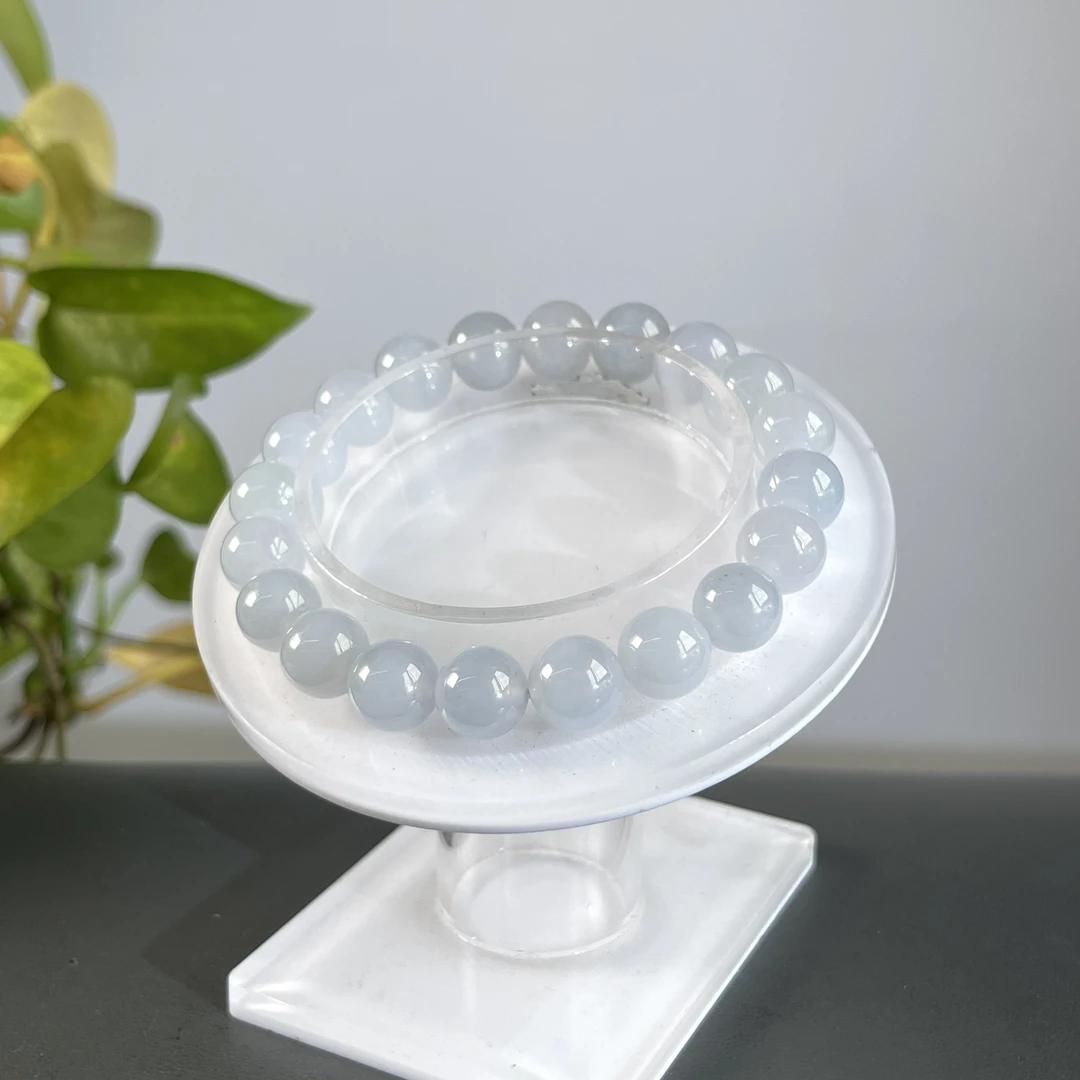 JXA14-99  天然缅甸A货翡翠  翡翠手串