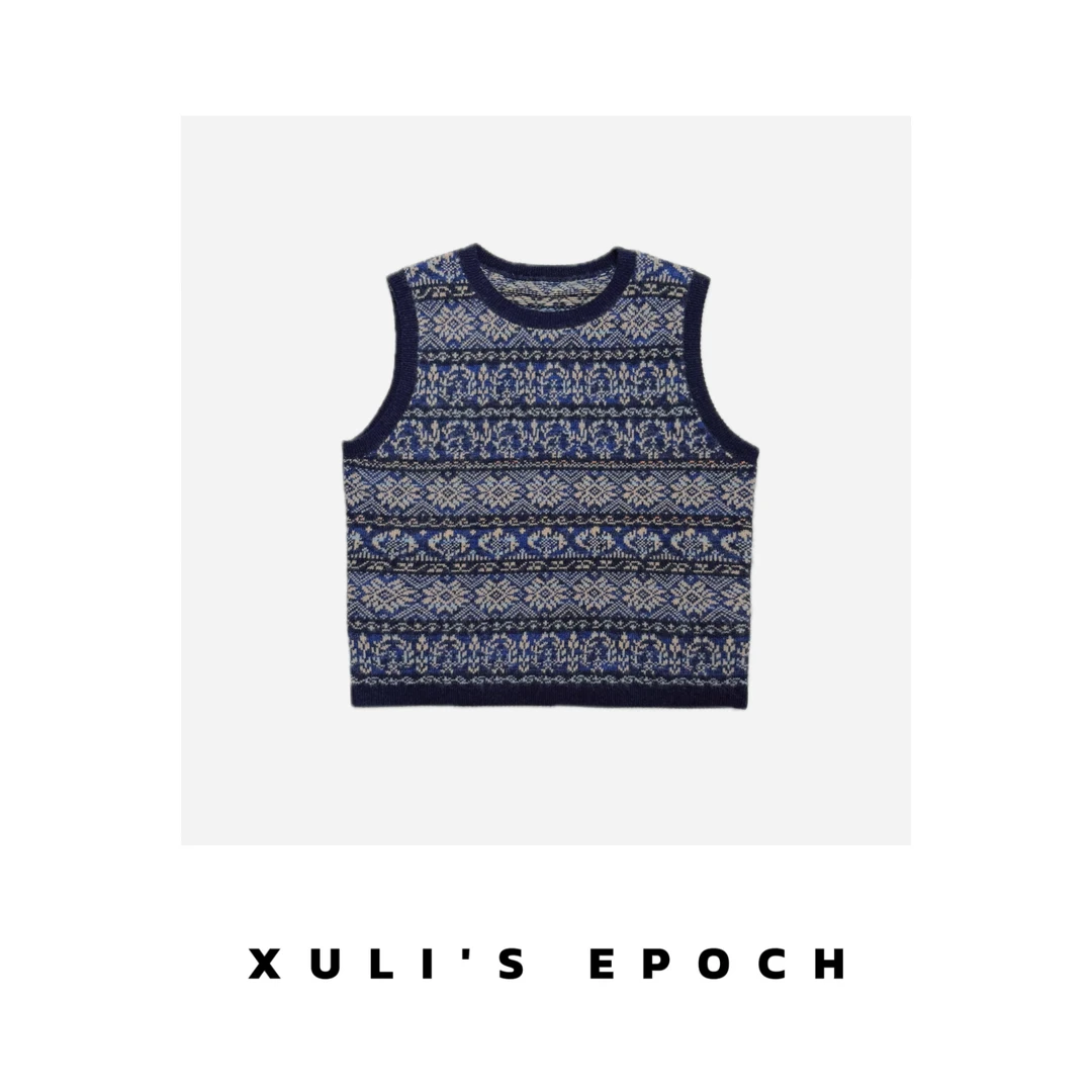 XULI'S EPOCH“费尔岛”系列繁华花色设计马甲·英伦限定·CG3173
