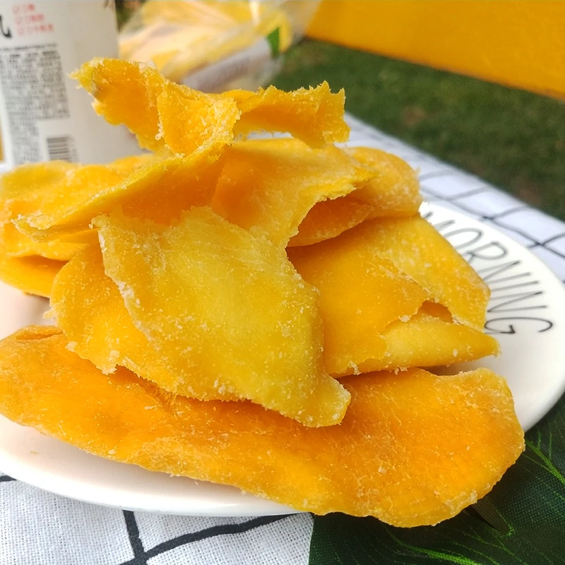 大片芒果干酸甜果脯休闲零食袋装蜜饯整切芒果片散装芒果干