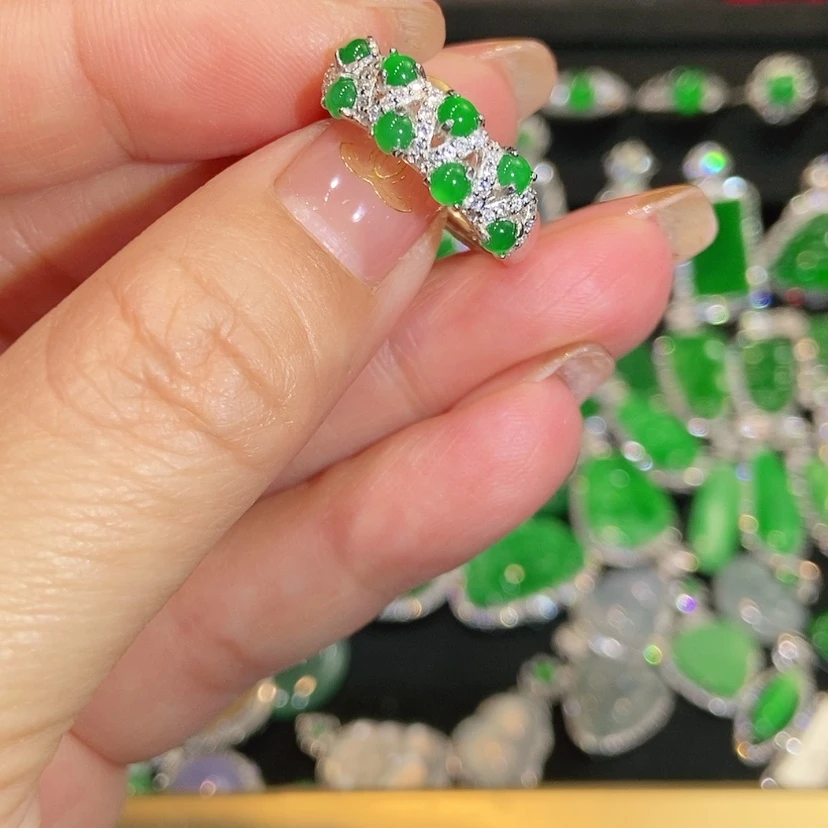 【闪购商品】翡翠戒指未镶嵌天然翡翠