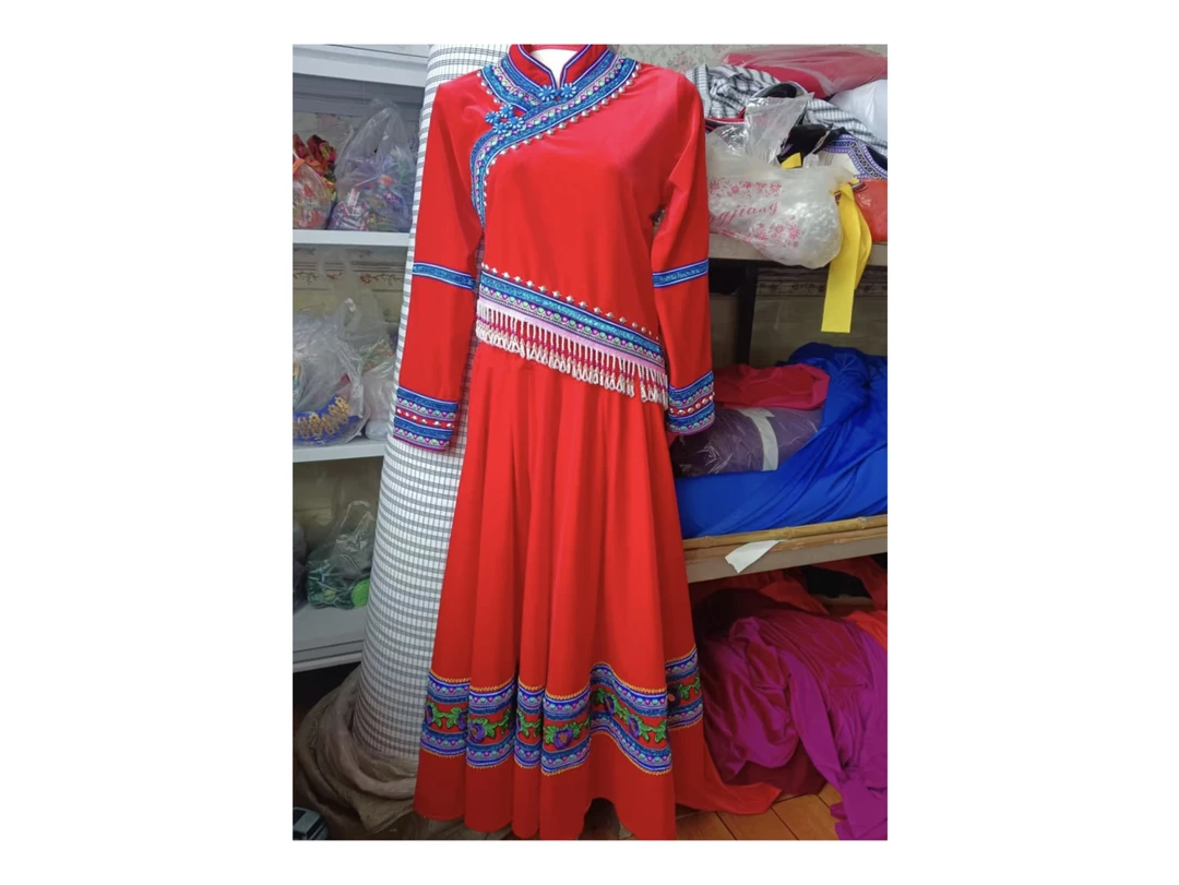 傈僳族新款女装套装长袖上衣长裙