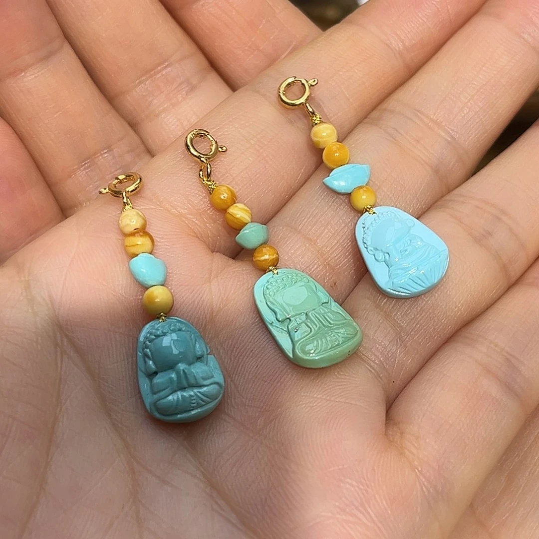 琥珀颈饰未镶嵌滴流多样发其一