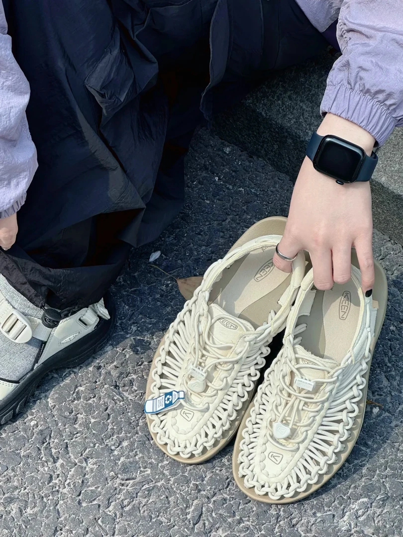 科家溯溪鞋UNEEK 男女同款户外耐磨透气防滑涉水休闲编织凉鞋