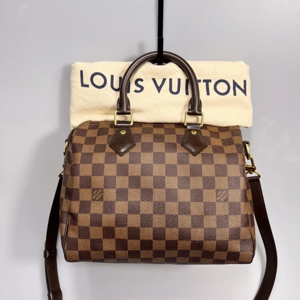 95新 LouisVuitton/路易威登 复燃精选/棋盘格speedy25肩带款