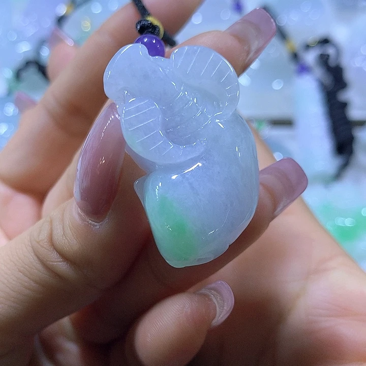 翡翠颈饰未镶嵌天然翡翠A货吊坠