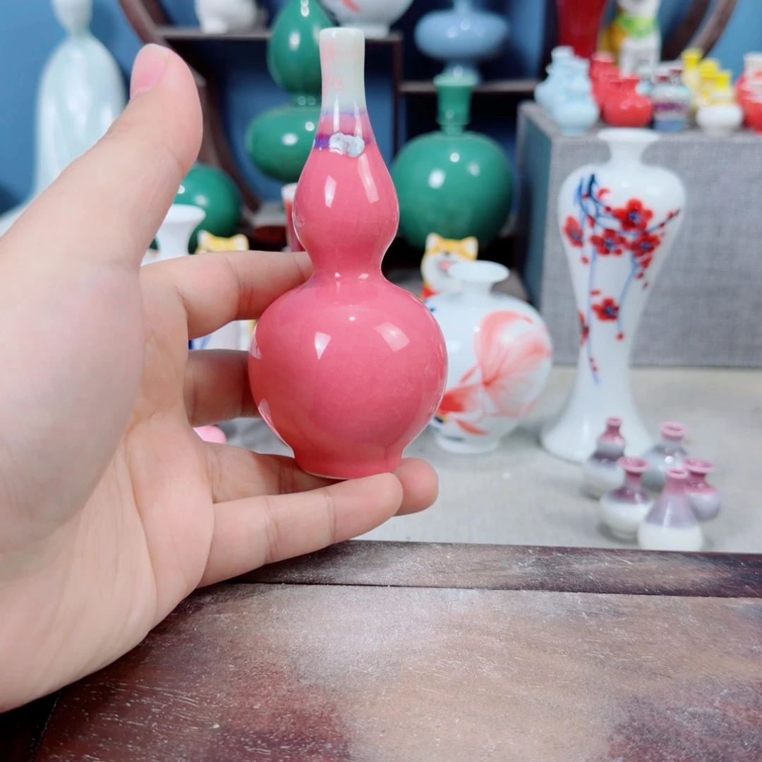 陶瓷手工小花器摆件