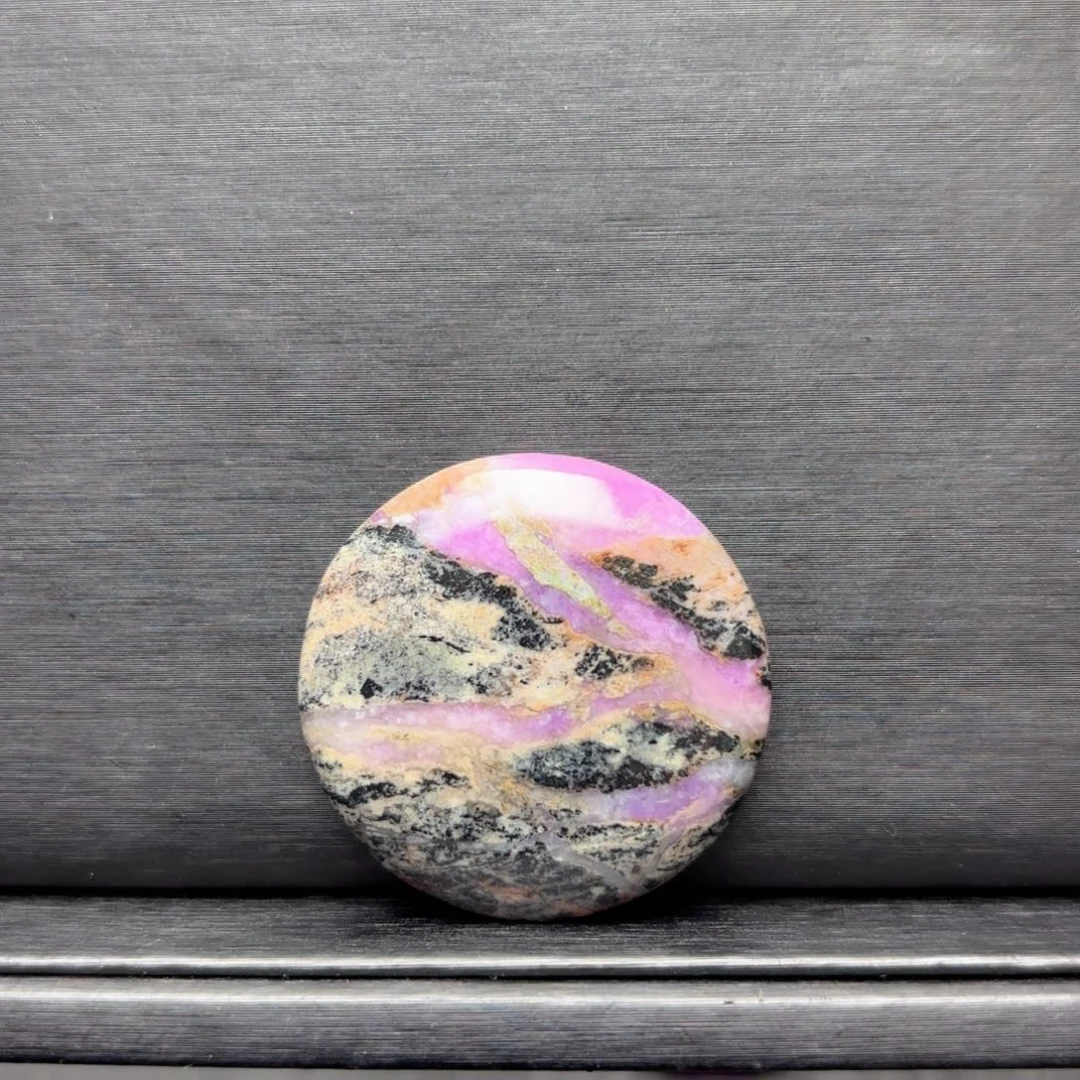 苏纪石（舒俱来）未镶嵌蛋花圆牌