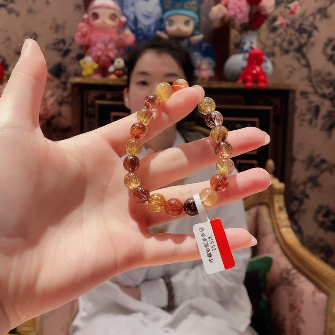 水晶手串未镶嵌小***?手串