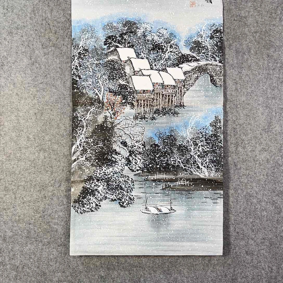 国画348 花鸟在此处飞翔也不太