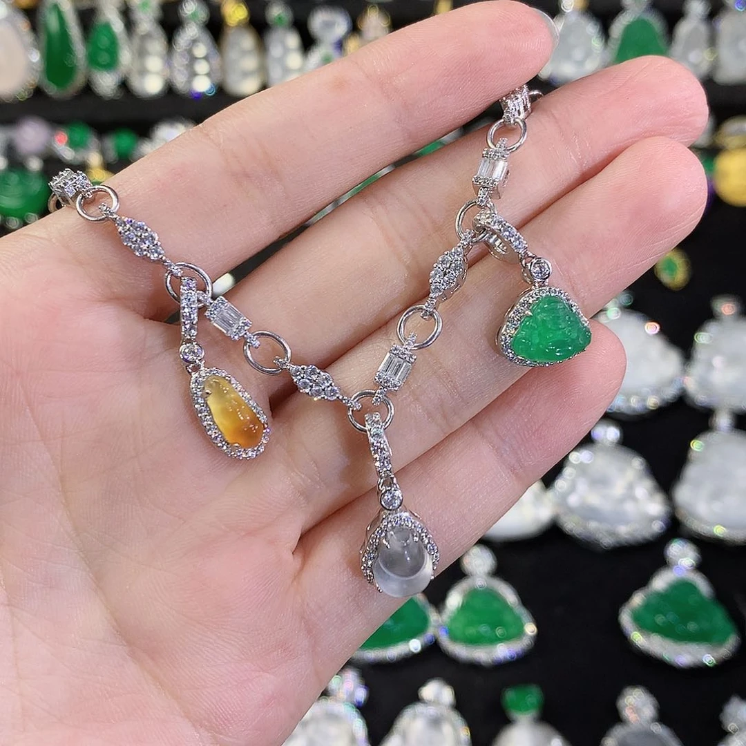 玛瑙/玉髓手链银S925镶嵌