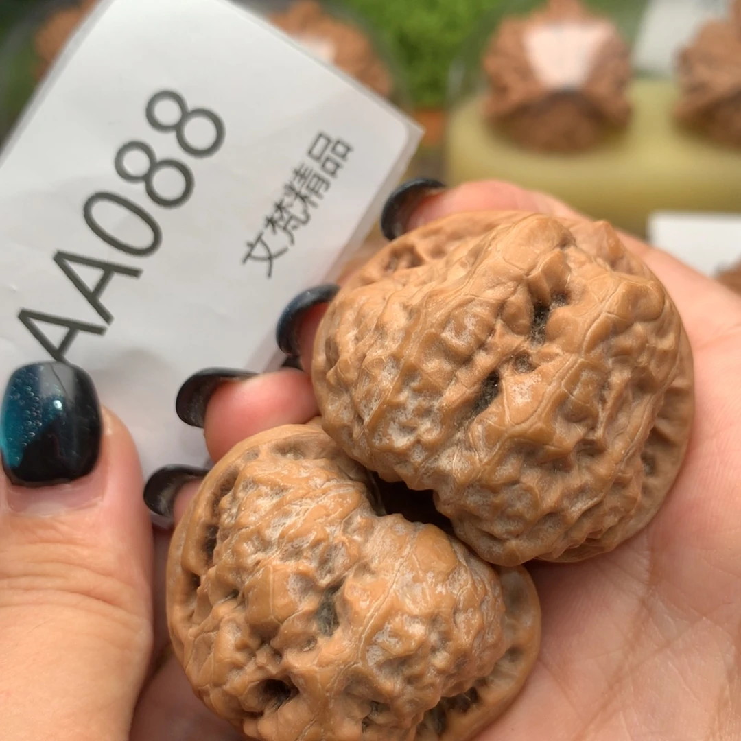 把件文玩核桃开背蛤蟆头41