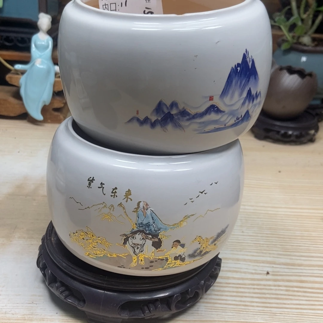 瓷片陶瓷花盆陶瓷艺术