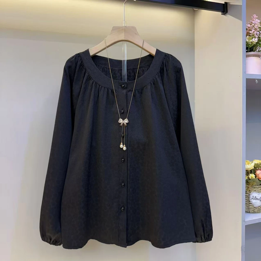 2025年早秋新款遮肉显瘦气质百搭时尚高品质女人衫