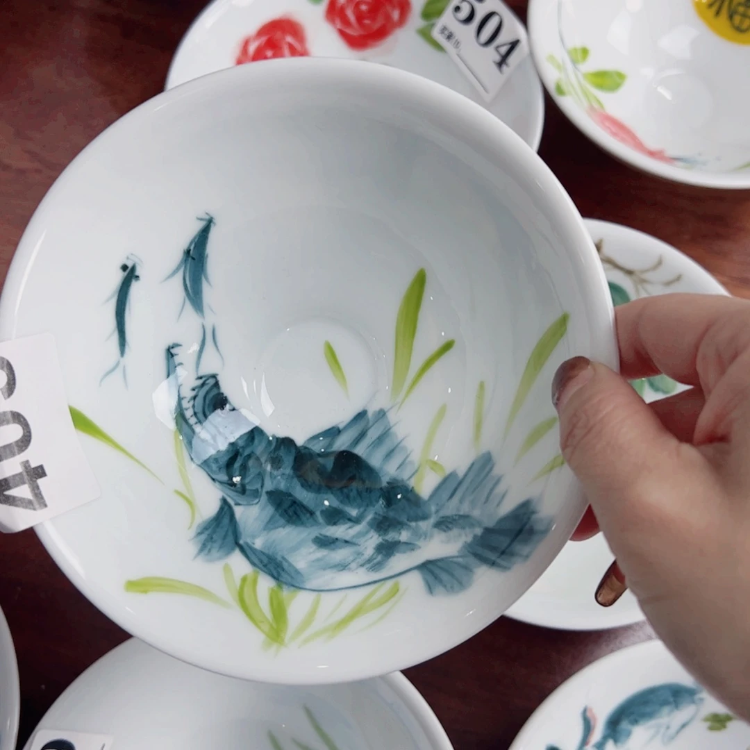 瓷片景德镇陶瓷手工手绘制作